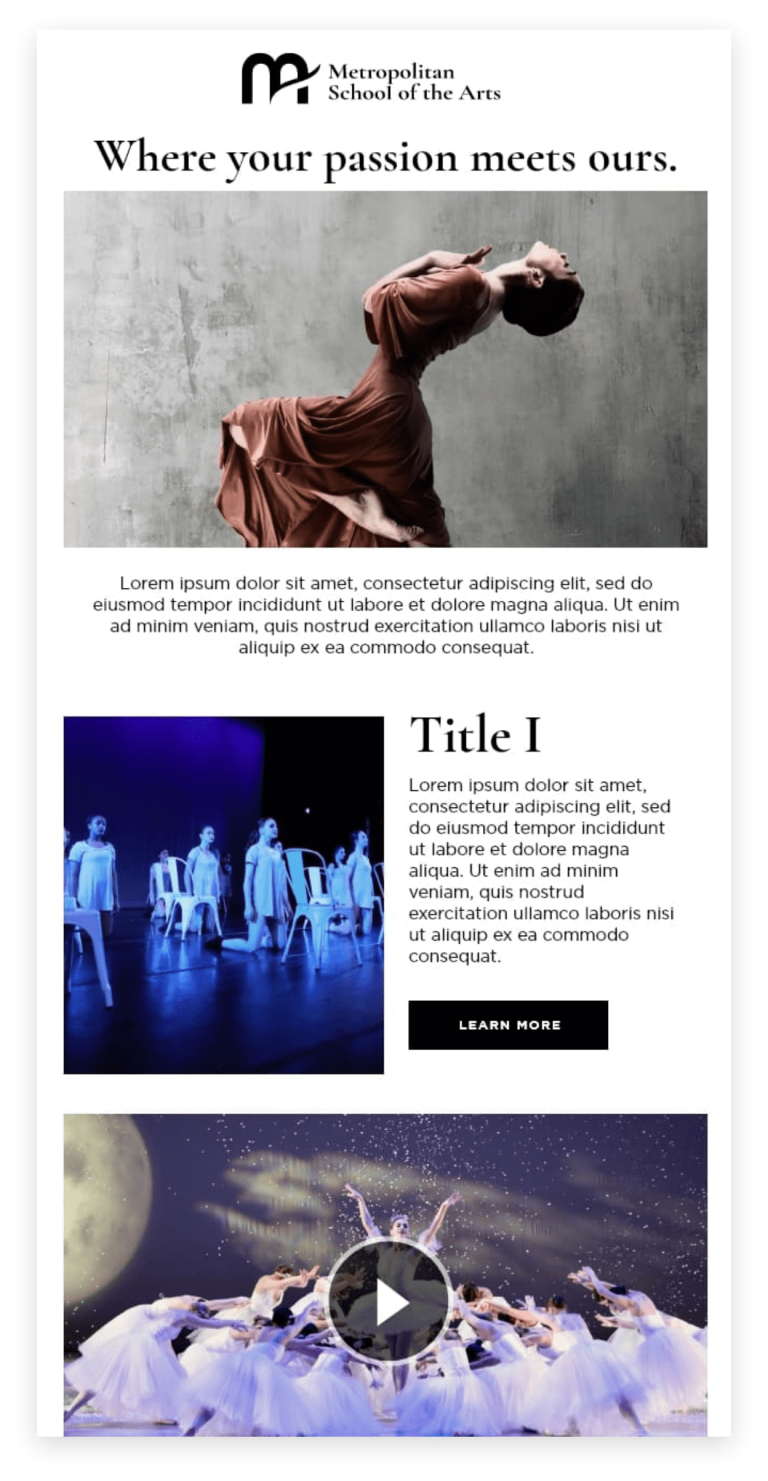 metropolitan school of the arts msa email case study