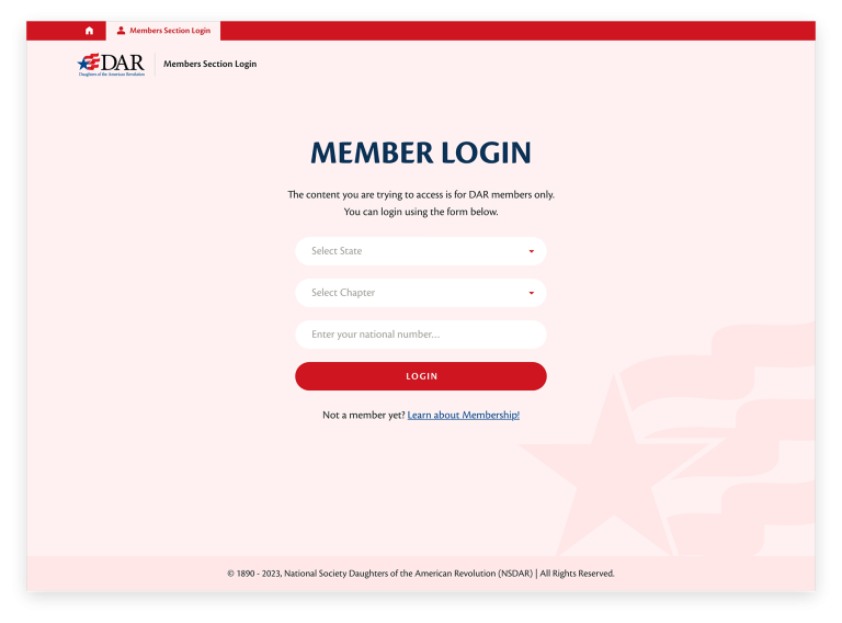 dar member login